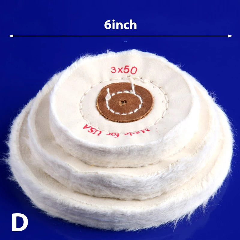 Buffing Polishing Wheel Cotton Lint Cloth Buffing Wheel Gold Silver Jewelry Mirror Polishing Wheel Flannelette Qme 5inch