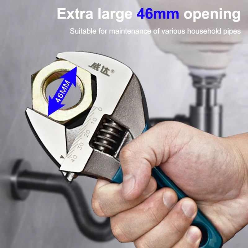 Mini Large Opening Monkey Spanner Household Wrench Tools 4 5 6 Short Qme