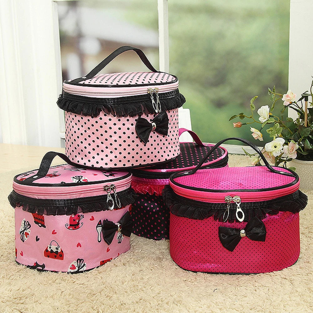 Random Organizer Bag Creative Cylinder Compressible Miscellaneous Toiletries Bag Waterproof Desktop Travel Storage Bag Qme
