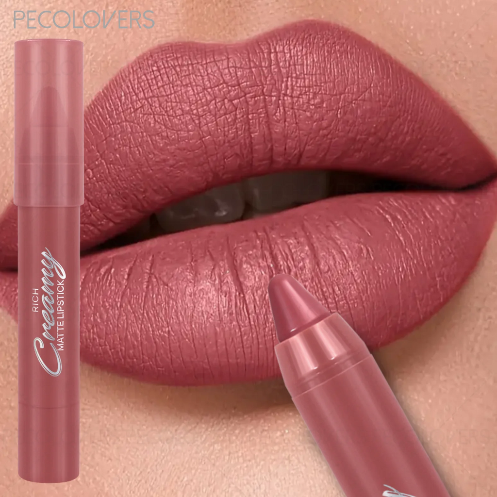Matte Lip Liner Lipstick Pen Smooth Apply Waterproof Long-lasting Qme