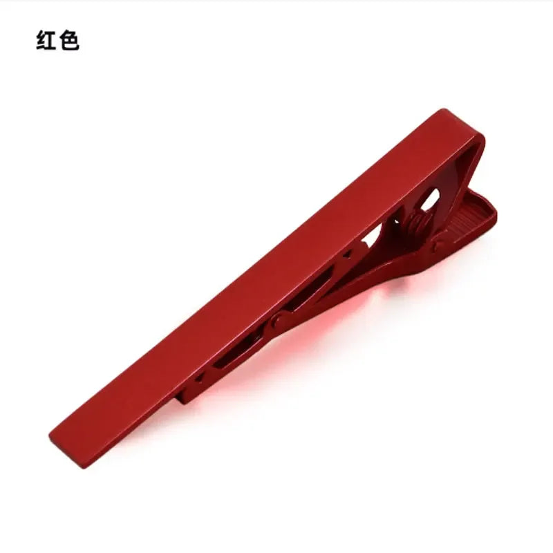 Tie Clip Fashion Ties Men Metal Tone Simple Bar Clasp Practical Qme RD