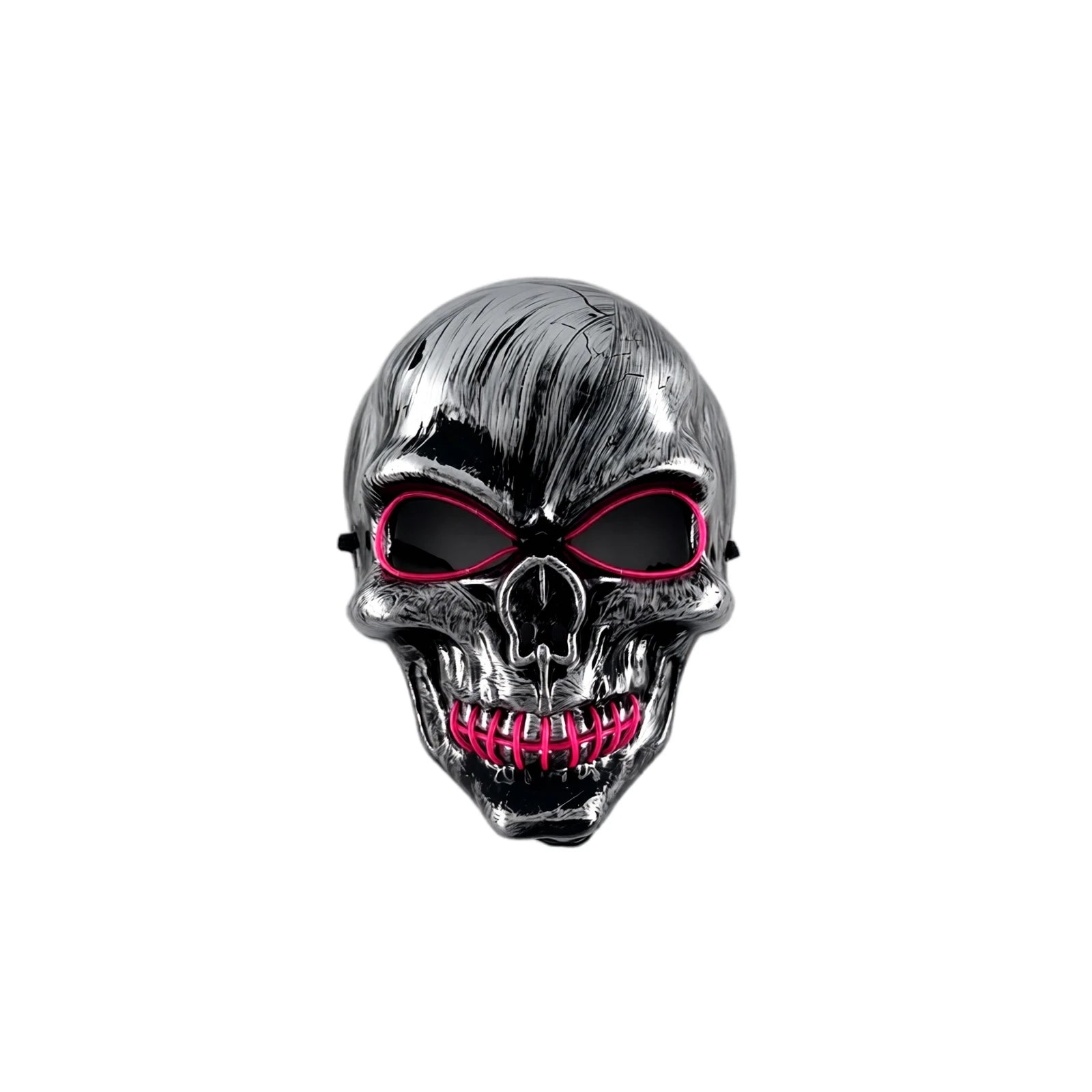 Halloween Skull Stitched Mouth Wire Mask Horror Full Face Cosplay Masquerade Party Costume Accessories Qme B