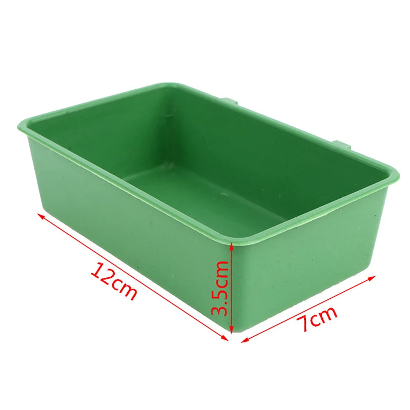Small Plastic Bird Bath Tub Parrot Shower Bathtub Bird Food Bowl for Feeders. Qme