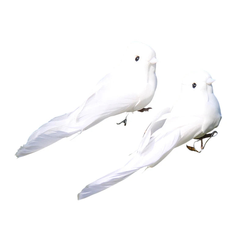 Foam Animal Simulation Feather Birds Models DIY Wedding Home Garden Qme