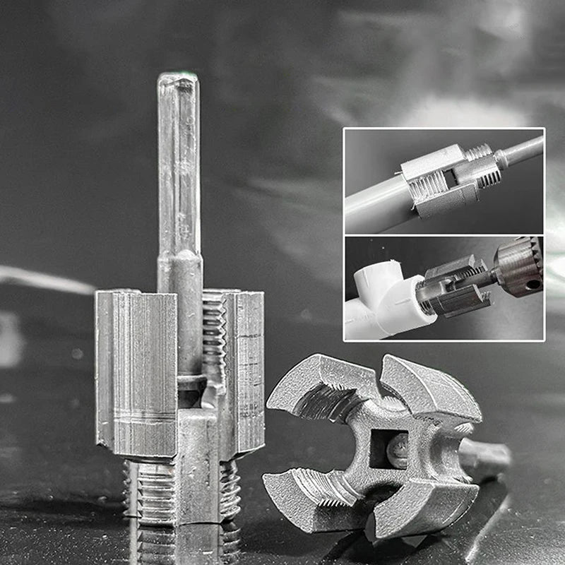 Pipe Thread Cutting Tool Integrated Internal External Pipe Threading Tool Electric Drill Compatible PVC Pipe Threader Kit. Qme
