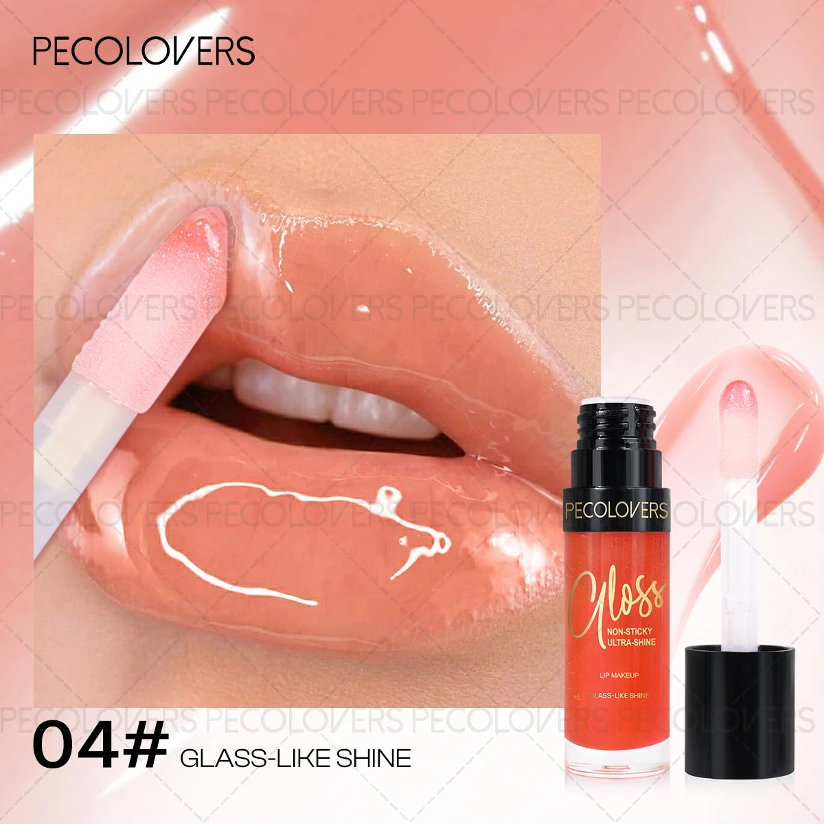Hydrating Highlight Lip Oil Glaze Silky Moisturizing Gloss Balm Qme 04