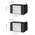 Large Capacity Viewing Window Quilt Storage Bag Household Dustproof Bedding Storage Box Clothing Sorting Bag Moving Organizing Qme Black 2pcs