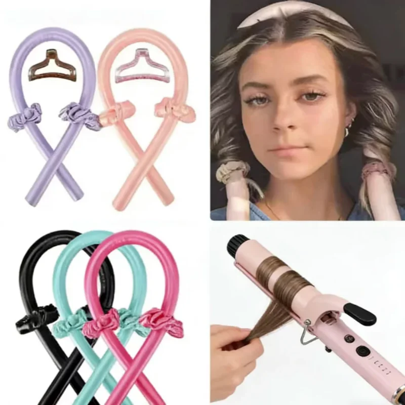 1/3/5pcs mix Woman Foam Heatless Curling Rod Headband Make Hair Soft Shiny Hair Curler Iron Hairdressing Big Wave Curling Qme