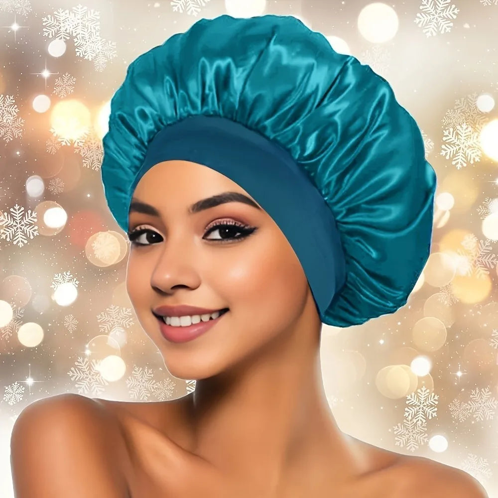 Satin Wide-brimmed Nightcap Styling Silk Headband Sleeping Qme
