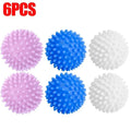 Laundry Balls Anti-Winding Magic Laundry Balls Drying Cleaning Ball Reusable Household Washing Machine Clothes Softener 6/1Pcs Qme Mixed 6pcs