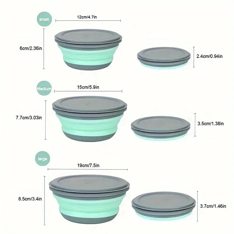 3pcs of Bowls for Indoor And Outdoor Use, Suitable for Kitchen, Travel, And Camping Qme