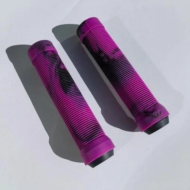 1Pair TPR Rubber Ergonomic Comfortable Mountain Bike Handlebar Grips Qme