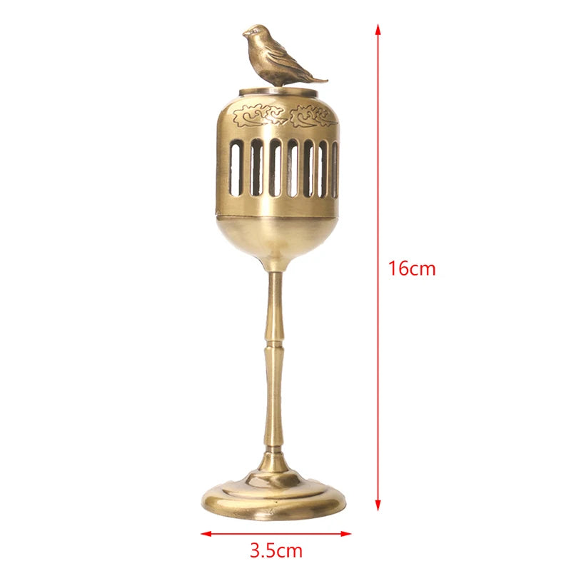 Magpie Hollow Lamp Sandalwood Fragrance Censer Smoking Backflow Incense Holder Tea House Ornaments Study Room Home Decor Qme A