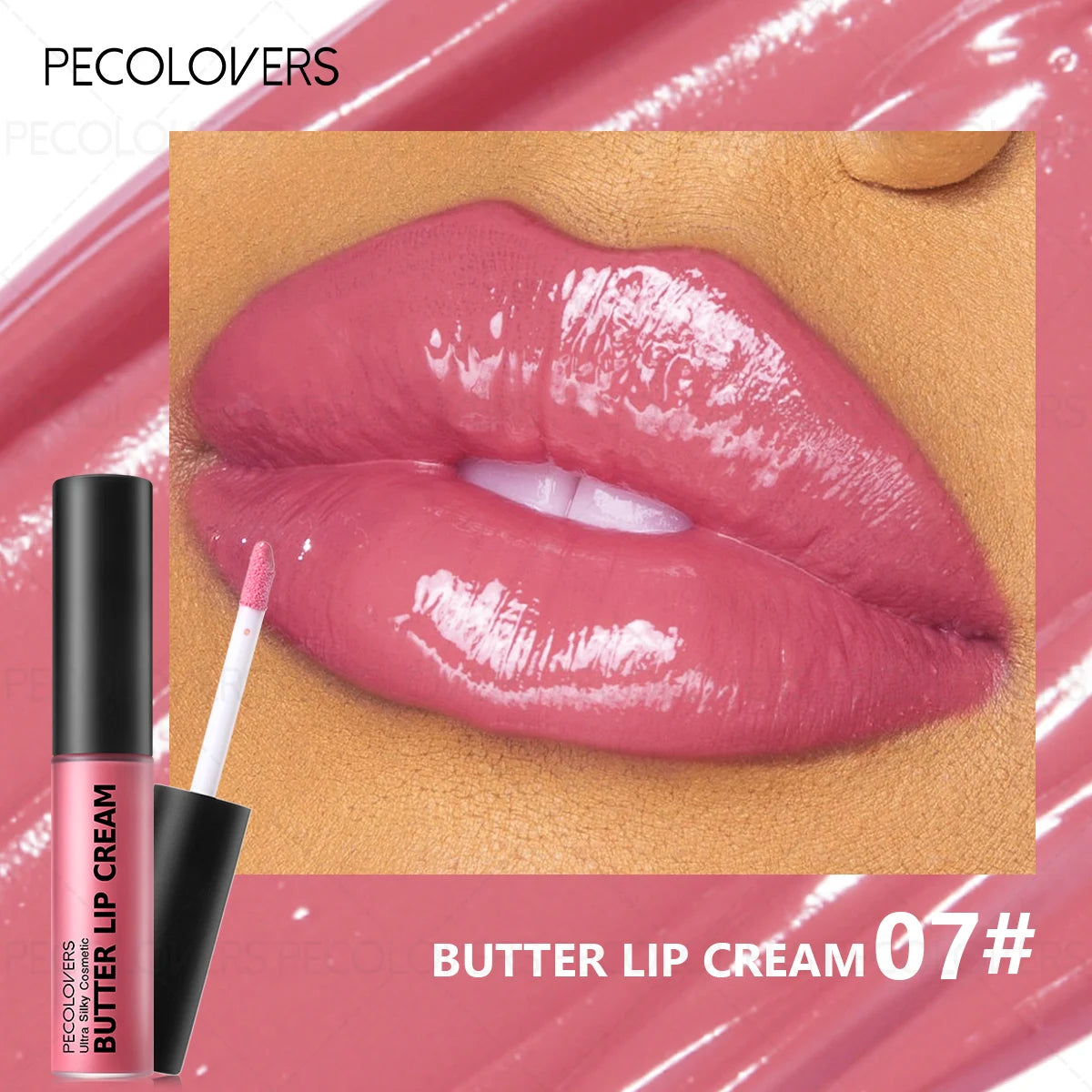 Buttery Short Lip Gloss Moisturizing Lipstick Rendering Suitable Qme 07