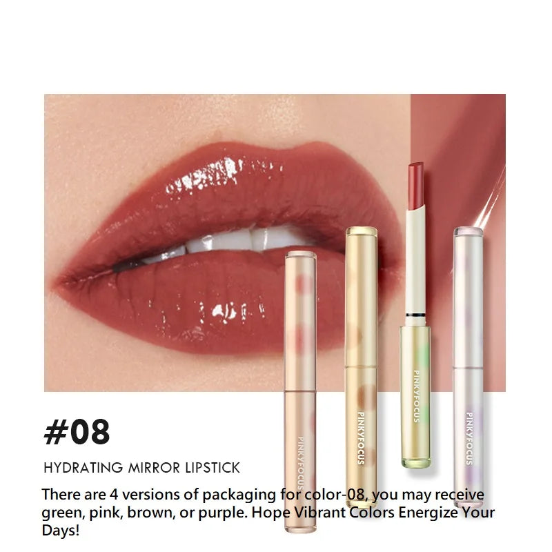 8 Colors Moisturizing Watery Lipstick Hydrating Formula Dry Season Qme 08
