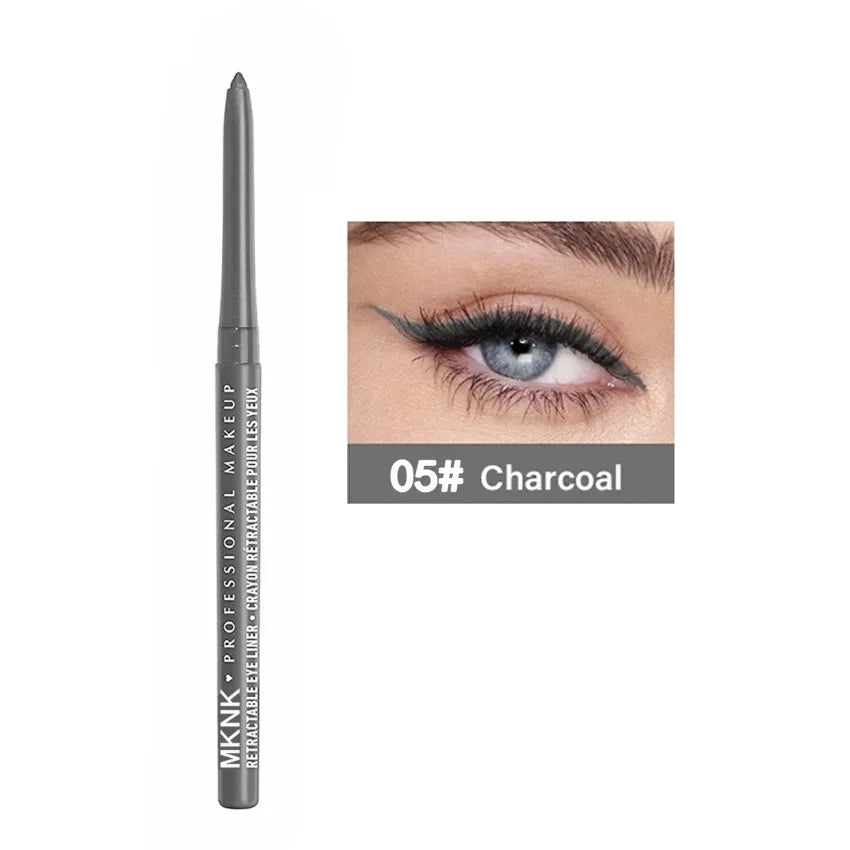 Auto Rotating Eyeliner Gel Pencil Lip Liner Easy Pigment Eye Makeup Qme 05