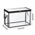 Clear Plastic Book Storage Box Heavy Duty Boxes Lids Collapsible Qme M Black