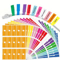 180 random colors A4 color wire self-adhesive stickers can be printed waterproof and tear-resistant mesh cable P-shaped cable la Qme 180pcs random color