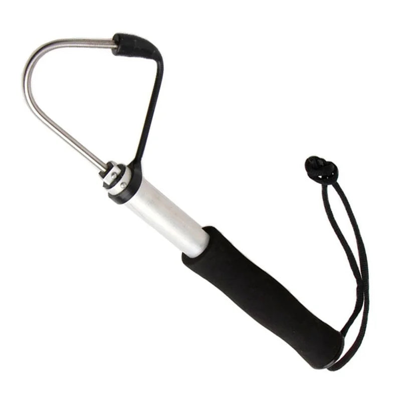 Telescopic Ice Fishing Gaff Hook Stainless Steel Fish Landing Hook Catch Lifting Tool Outdoor Fishing Gear Accessories Qme A