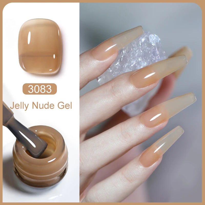 Arte Clavo Transparent Nude Pink Jelly Gel Nail Polish Semi Permanent