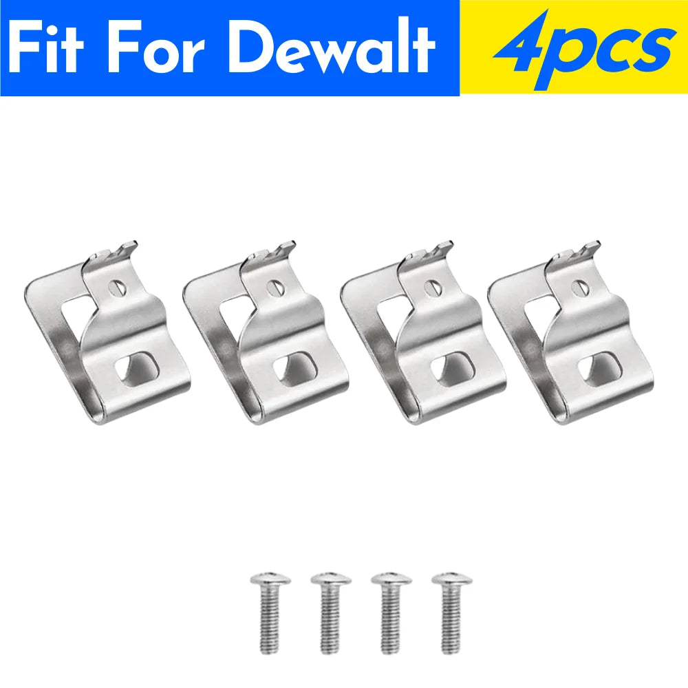 2-6PCS Electric Drill Belt Hook Cordless Drills Wrench Holder Clip Hooks Tool Fit for Dewalt/Makita/Milwaukee Impact Drills Tool Qme For Dewalt 4pcs
