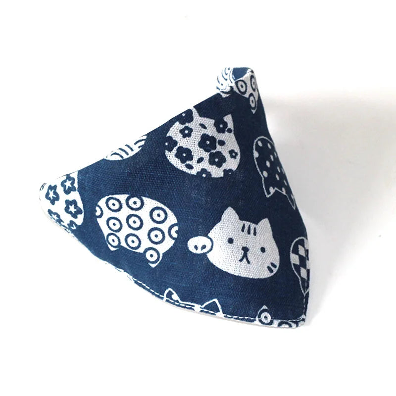 B Adorable Triangle Pet Drool Bib Without Collar Water Absorbing Reusable Cloth Practical Feeding Bib For Dogs And Kittens Qme
