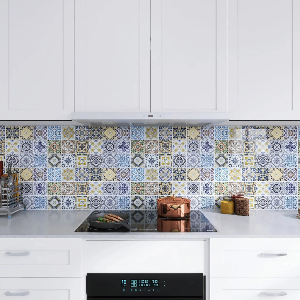 40cm European Self-Adhesive Wallpaper Waterproof and Oil Resistant PVC Kitchen Wall Sticker Bathroom Wallpaper Cabinet Wallpaper Qme