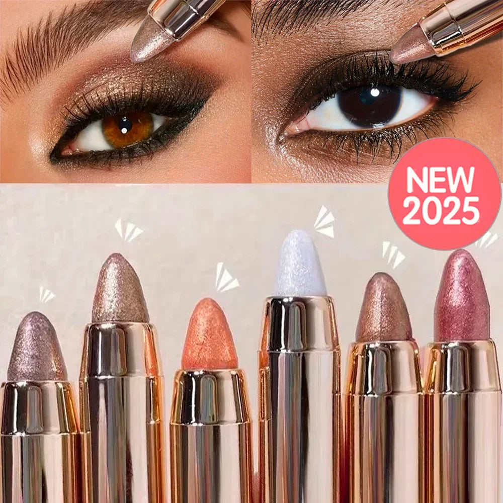 6 Colors Double-ended Eyeshadow Stick Waterproof Long-lasting Matte Qme