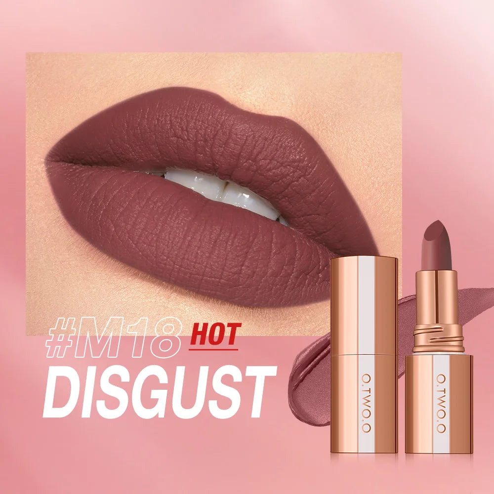 O TWO Lipstick Lip Tint Matte Long Lasting Waterproof Velvet Not Qme M18 China Mainland