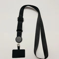 5pcs Anti-Loss Rope - Detachable Work ID Badge Holder Strap for Students & Office, Adjustable Phone Lanyard DIY Qme black China Mainland