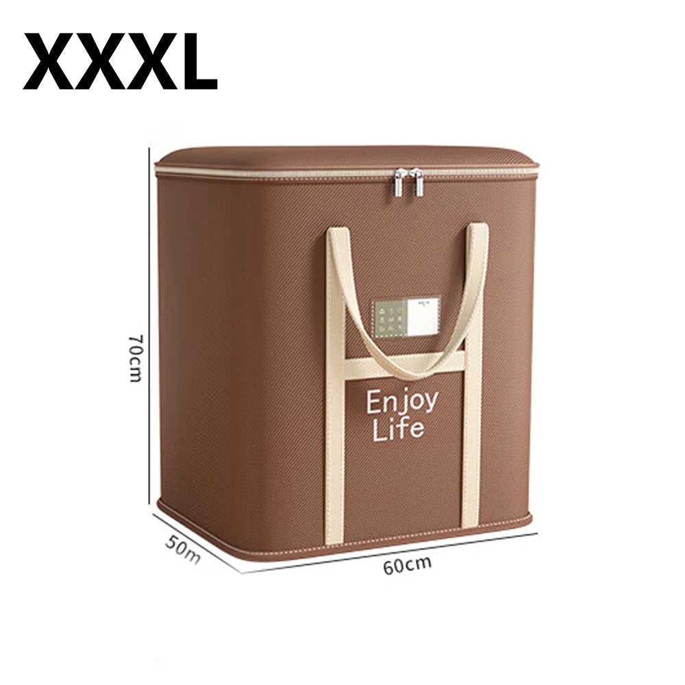 Super Large Moving Quilt Storage Bag, Dustproof & Foldable Clothes Packing Sack for Home, Heavy Duty Moving Essentials Qme XXXL