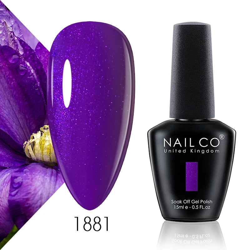 NAILCO 131 Colors Nail Gel Polish Off LED Semi Permanant Art Hybrid