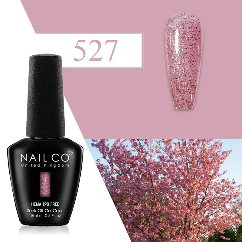 NAILCO Plum Gel Nail Polish Matte Coat Autumn Winter Semi Permanent