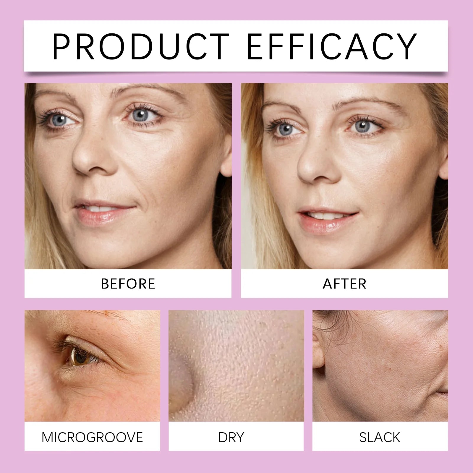 EELHOE Collagen Lifting Facial Serum Anti-Wrinkle Fade Fine Lines Improve Skin Moisturizing Hydrating Ceramide Ampoule Essence Qme