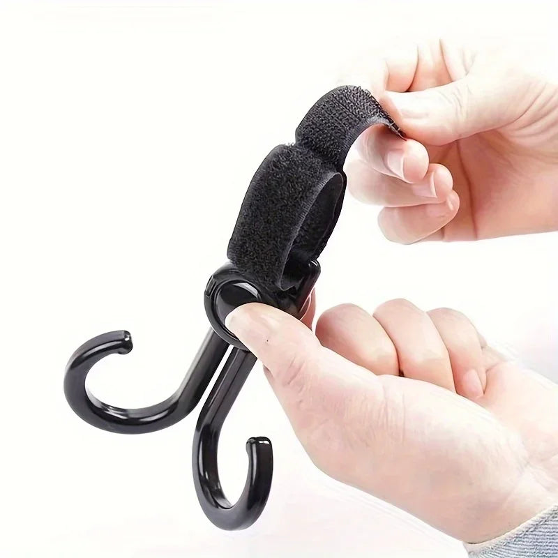 1pc Heavy-Duty Bicycle/Electric Bike Hook - 360° Swivel Dual Hook, Suitable for Bicycles, E-Bikes, Strollers Qme