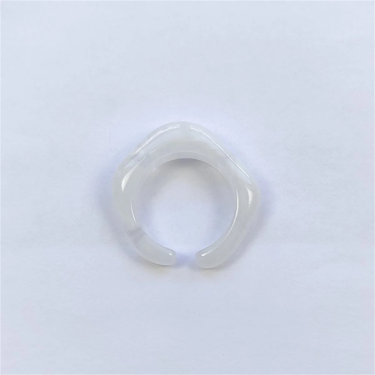 Korean Colorful Chunky Rings Women Transparent Resin Acrylic Rings For Girls Trendy Geometric Irregular Ring Y2K Cute Jewelry Qme kaikou bingjing