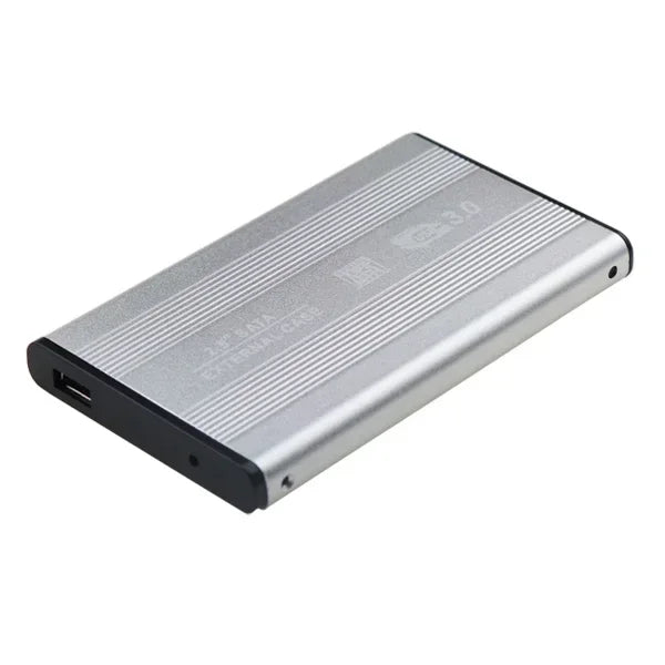 1pcs Aluminum 2.5 Inch SATA III to USB 3.0 5Gbps External HDD Enclosure Hard Drive Case SSD Box Support Hot Plug For Windows Qme 2pcs USB 3.0 Silver