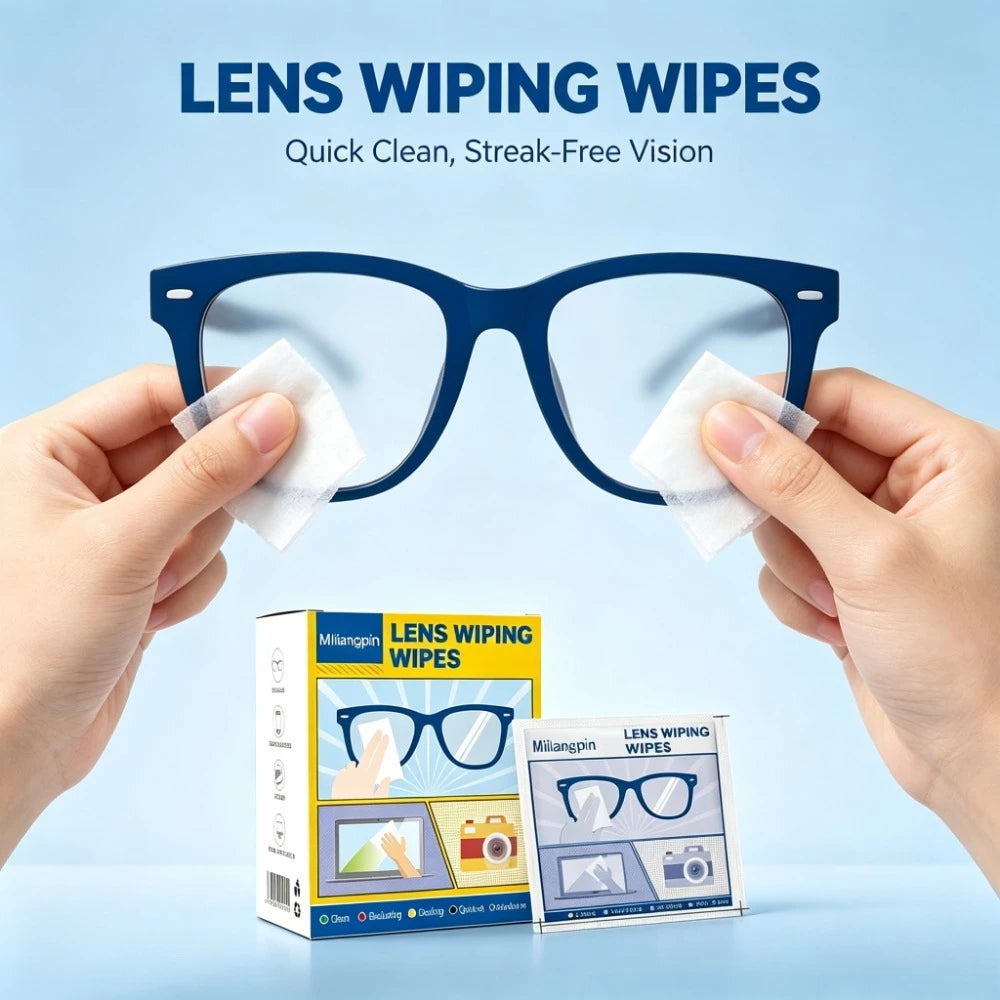 Anti-fog Glasses Cleaning Cloth, Removes Dust/Oil Mist, Long-lasting Anti-fog Without Blurring, Streak-free After Wiping Qme