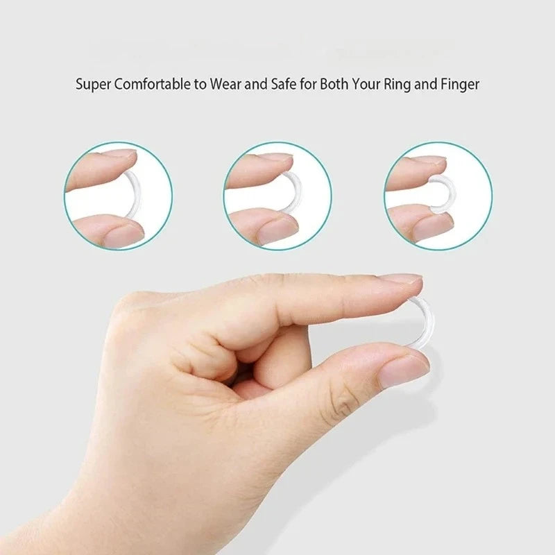 Ring Adjuster Soft Silicone Comfortable Non-slip Jewelry Tool Qme