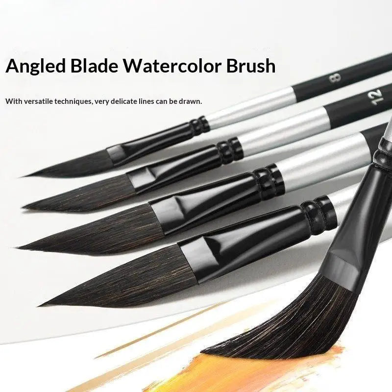 Art Paint Brush Shaped Gouache Pen Nylon Hair Fine Detailing Qme
