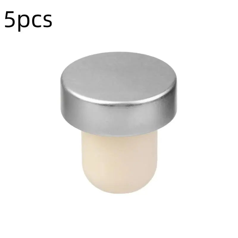 T-shaped Wine Corks Stoppers Bottle Reusable Stopper Sealing Plug Cap Qme 5pcs Silver