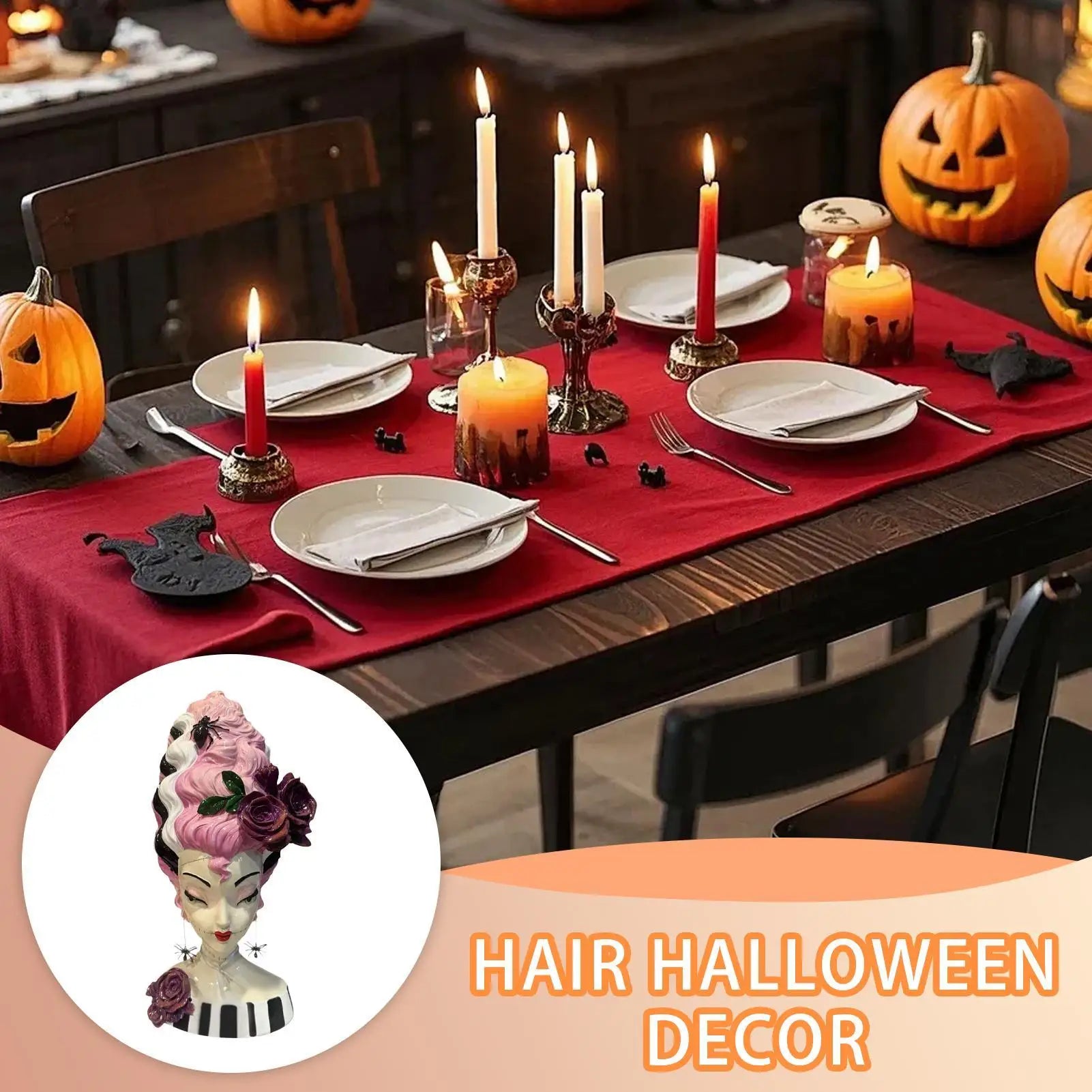 Halloween Decorations Bridal Bust Figurines Desk Gothic Figure Qme