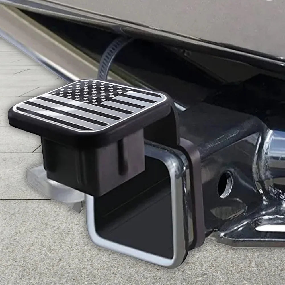 Rubber Trailer Hitch Receiver Cover Universal 2 Inch Tow Plug Tube Cap Protector for Mercedes RAM Receiver Auto Square Plug Qme