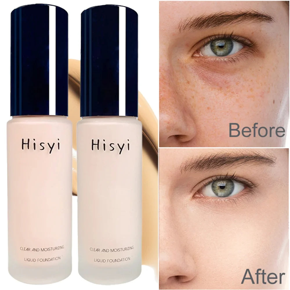 Full Coverage Liquid Foundation Matte Dewy Squeeze Tube Waterproof Qme