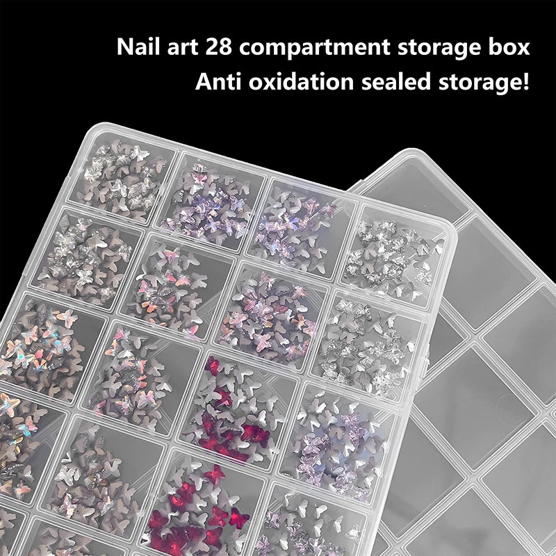 Beads Organizer Art Diy Jewelry Multifunctional Clear Plastic Box Qme