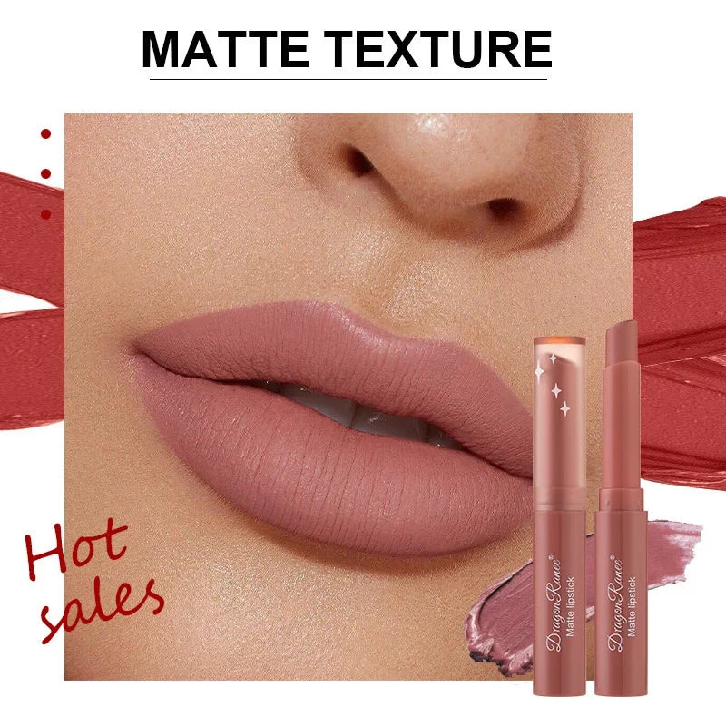 1/3pcs Nude Lipstick Crayon Long Lasting Matte Lipstick Pencil 24 Hours Waterproof Set Lip Moisturizer Colouring Lip Tint Stick Qme