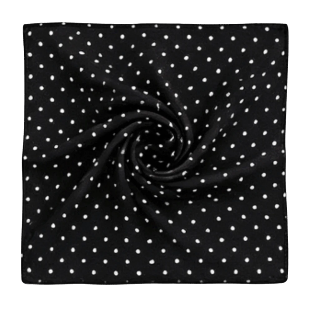 Multi Purpose Square Scarf Lightweight Polyester Thin Waist Butt Qme Black