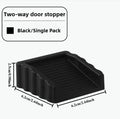 Silicone Under Door Draft Stopper Wall Protectors Anti Pinch Anti-Collision Wedge Windproof Door Tstopper Home Improvement Qme black