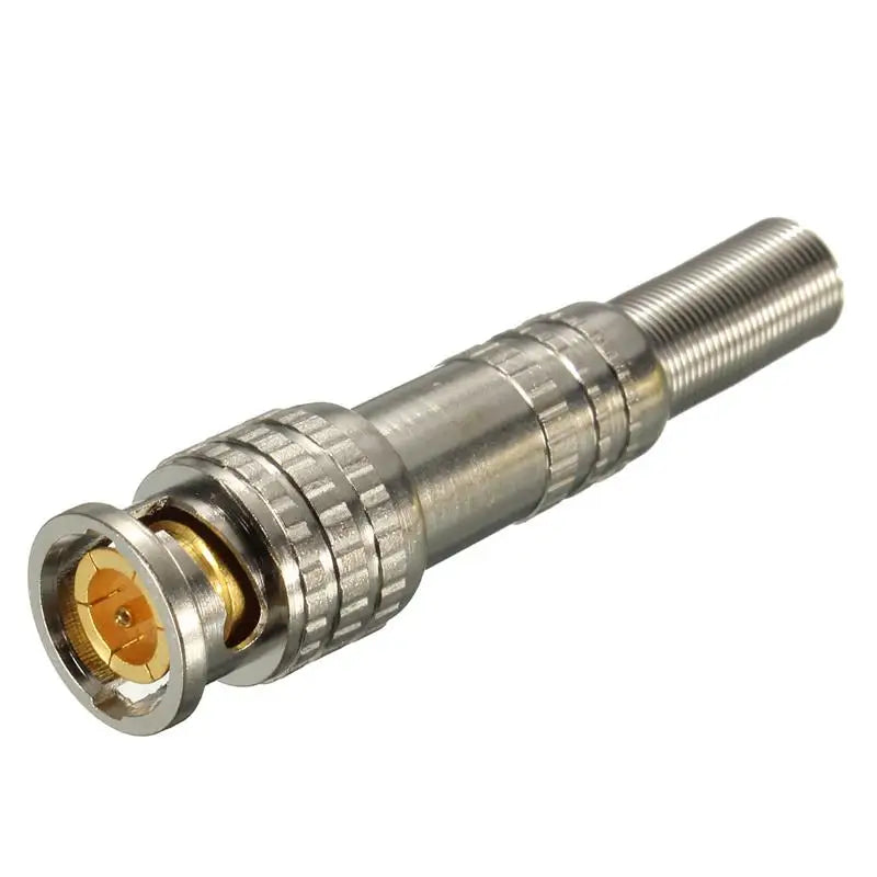 30pcs/lot BNC Male Connector RG-59 for Coaxical Cable Brass End Crimp Cable Screwing CCTV Camera BNC connector by ESCAM BNC01 Qme