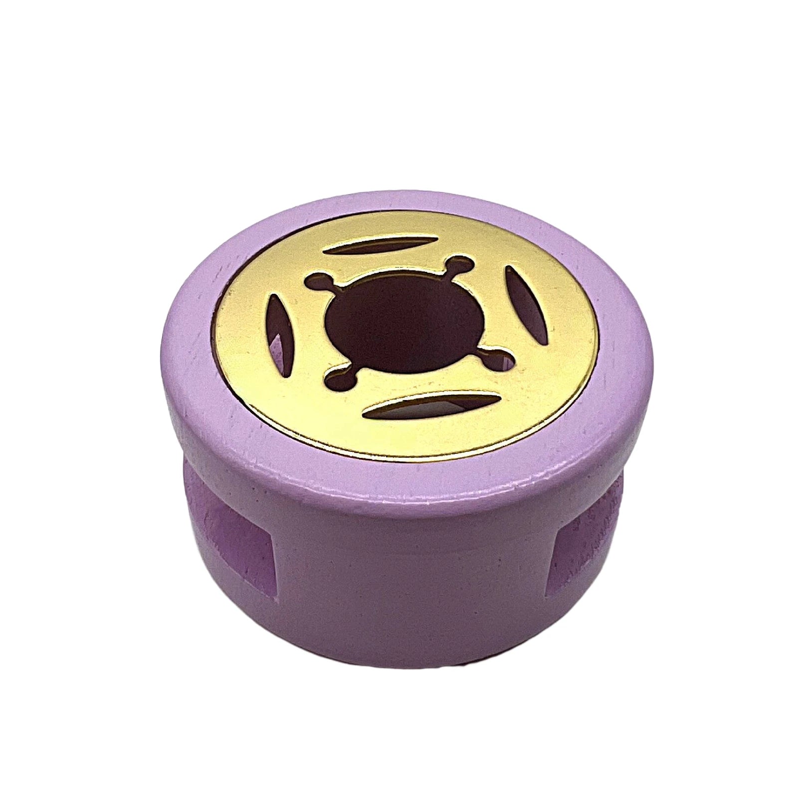 Retro Solid Wood Sealing Wax Burner Sealing Wax Melting Pot Wax Seal Holder Spoon Wax Heater Furnace Stove DIY Craft Supplies Qme Purple-round
